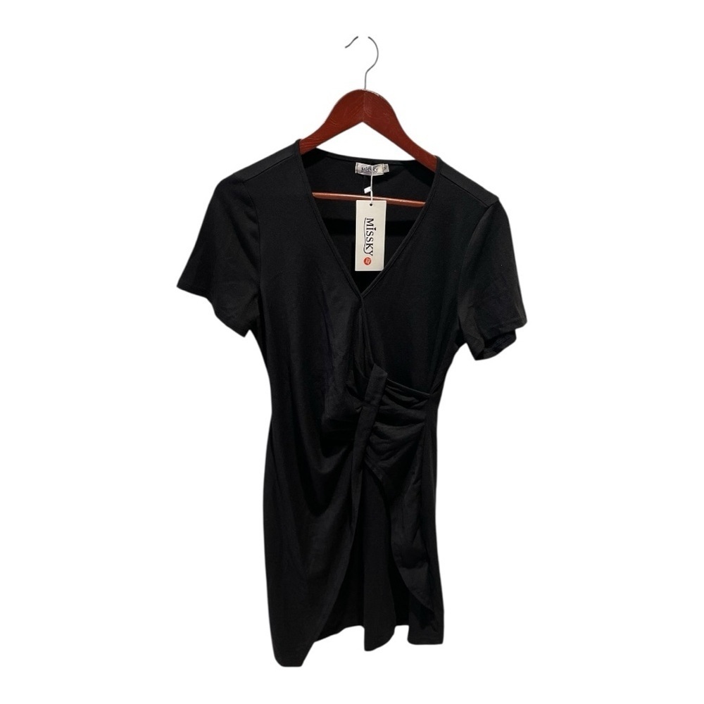 Black MiSSKY Wrap Dress Size: Medium